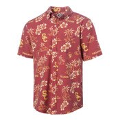 USC Trojans Men's Cardinal Kekai Performance Button Front Shirt